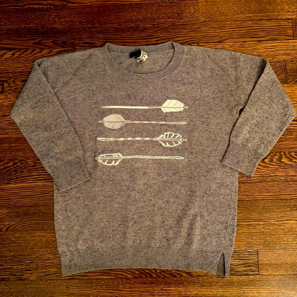 J. Crew Arrows Embroidered Sweater Size XS - Picture 3 of 13